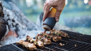 烤鸡肉串没有皮重