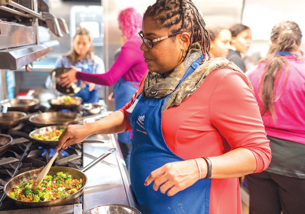 Edible Alphabet classes provide hands-on cooking instruction.